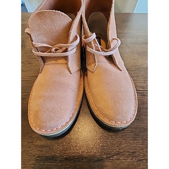 Clarks Originals Charles F Stead Chukka Boot Womens Size 7.5 M 21621 Rose/tan - Picture 7 of 10